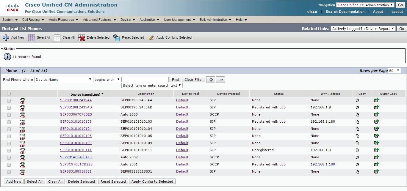 Cisco CUCM – Single Extension