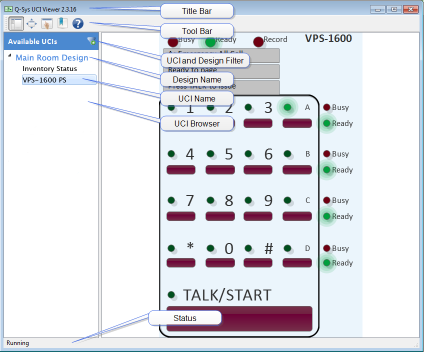 Q-SYS UCI Viewer